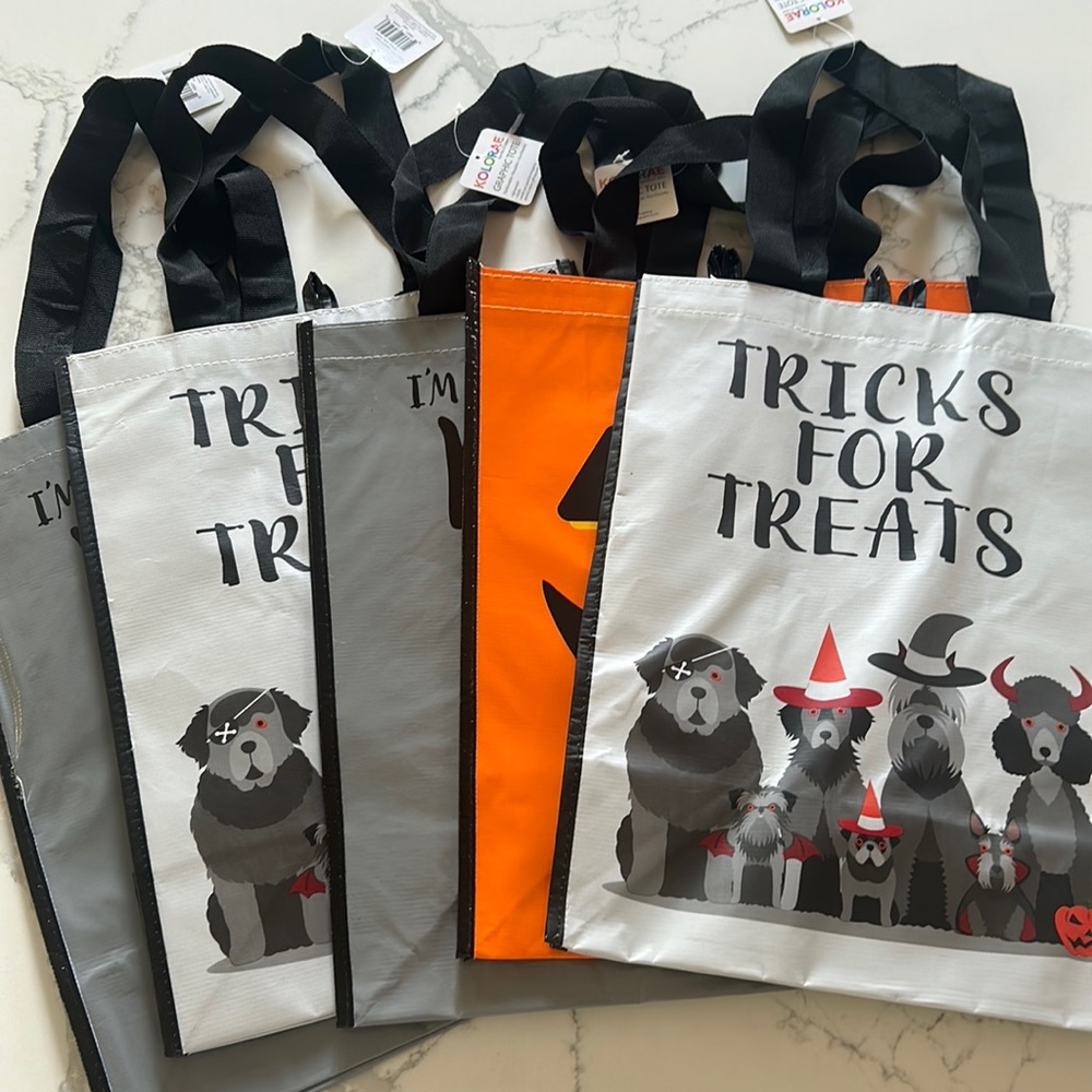 Bundle of 5 Halloween Totes